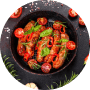 Grilled sausages