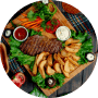 Grilled sausages